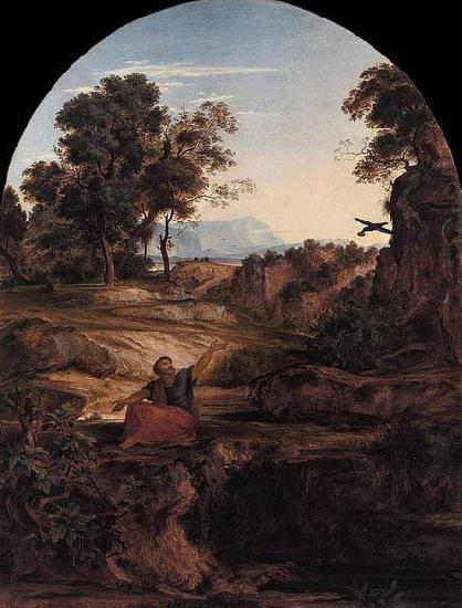 Ferdinand Olivier Elijah in the Wilderness France oil painting art